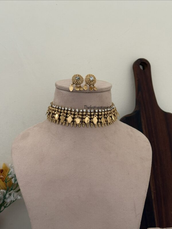 White stone Elakkathali choker set | Kerala style | Unique
