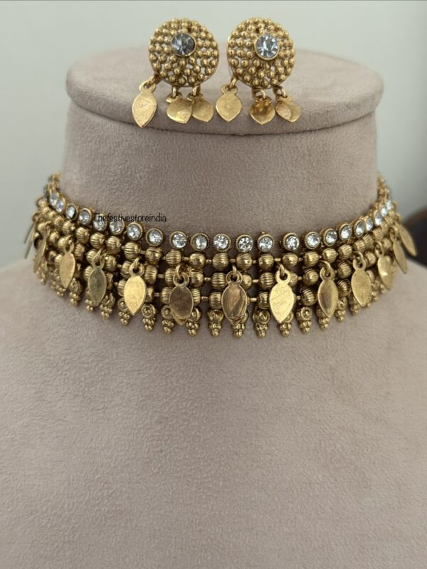 White stone Elakkathali choker set | Kerala style | Unique