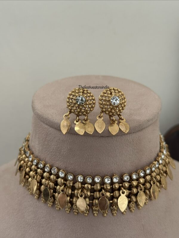 White stone Elakkathali choker set | Kerala style | Unique