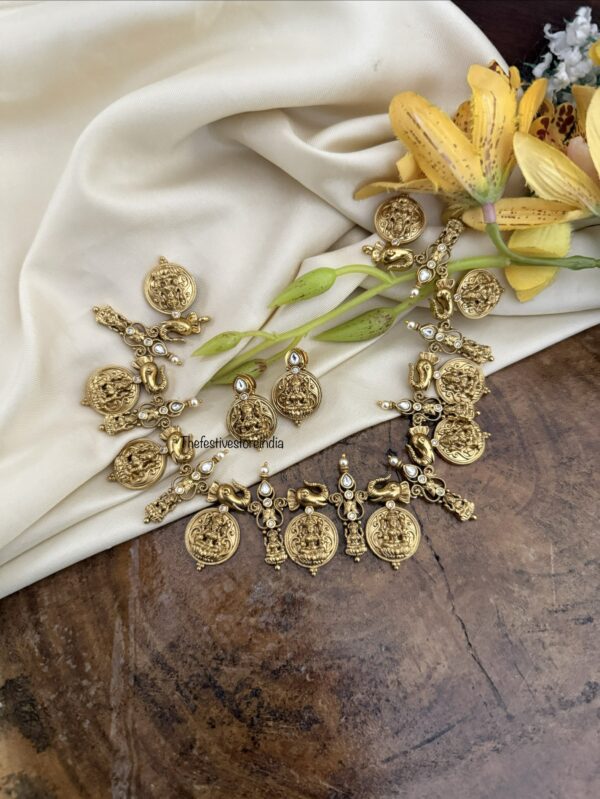 Jadau Ambaari Kaasu necklace set | Wedding | South indian | Unique