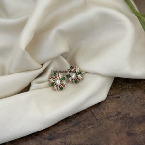 Jadau & AD stones studs | Bridal | Bridesmaid | Guest look