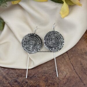 Oxidised stick earcuff - 3