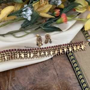 Elakkathali red stones choker set | Kerala style
