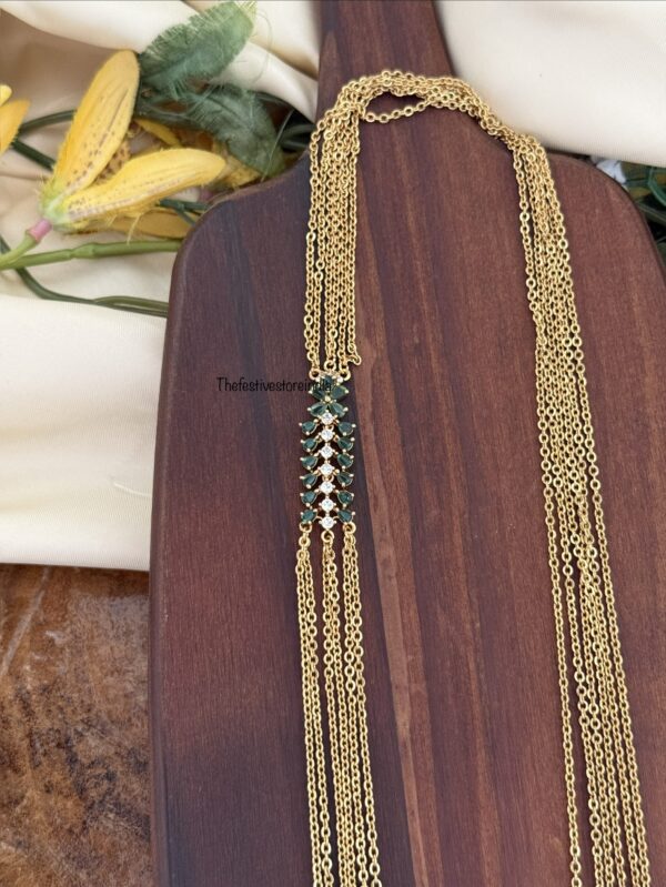 6 layer green stone mopp haaram