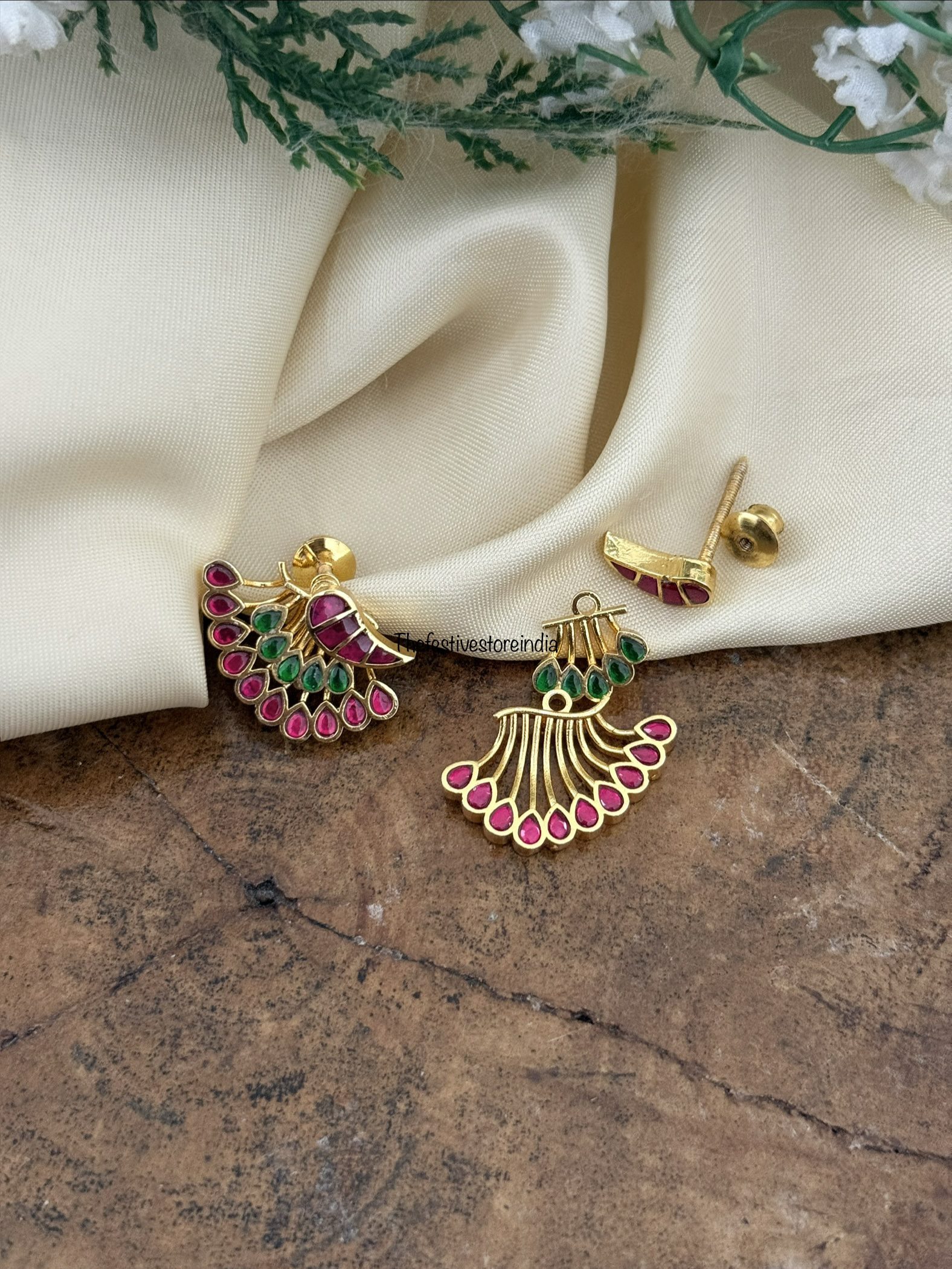 Jadau 3 in 1 studs | Bridal | Bridesmaid