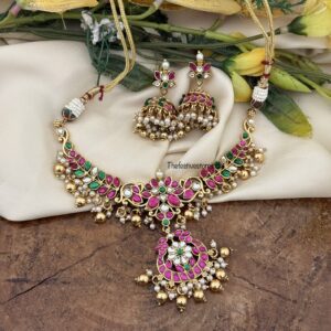 Jadau classic bridal necklace set | Non idol