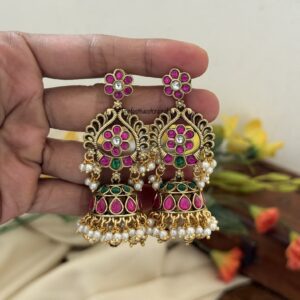 Bridal jadau jhumkas | Wedding