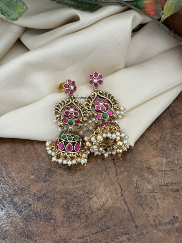 Bridal jadau jhumkas | Wedding
