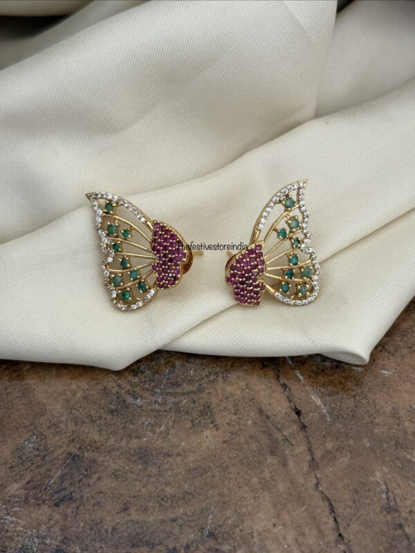 2 in 1 Butterfly earrings