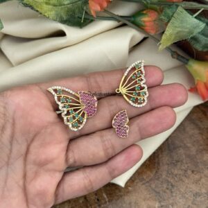 2 in 1 Butterfly earrings