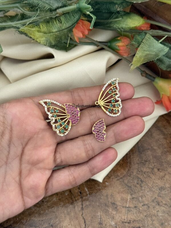 2 in 1 Butterfly earrings