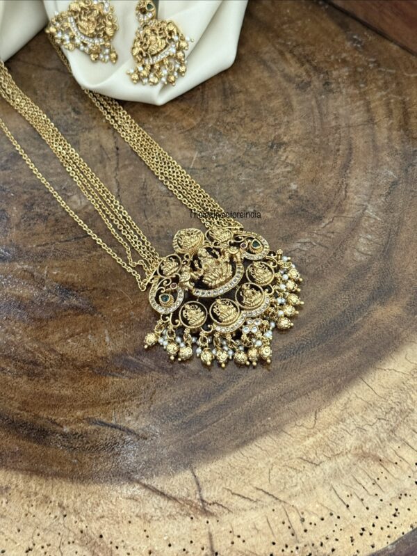 5 layer Lakshmi pendant haaram set | 66cms | Haara