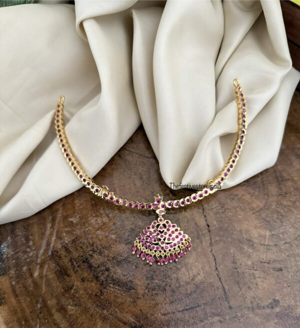 Gold look micro gold Rubyrose stone attigai | Impon | Gatti