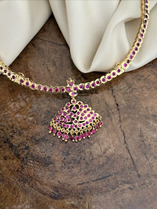 Gold look micro gold Rubyrose stone attigai | Impon | Gatti